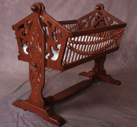 baby cradle in wood